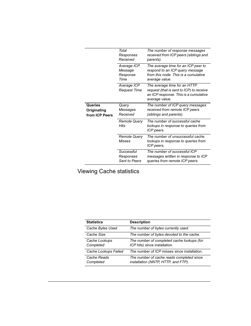Viewing cache statistics | Intel 1520 User Manual | Page 116 / 176
