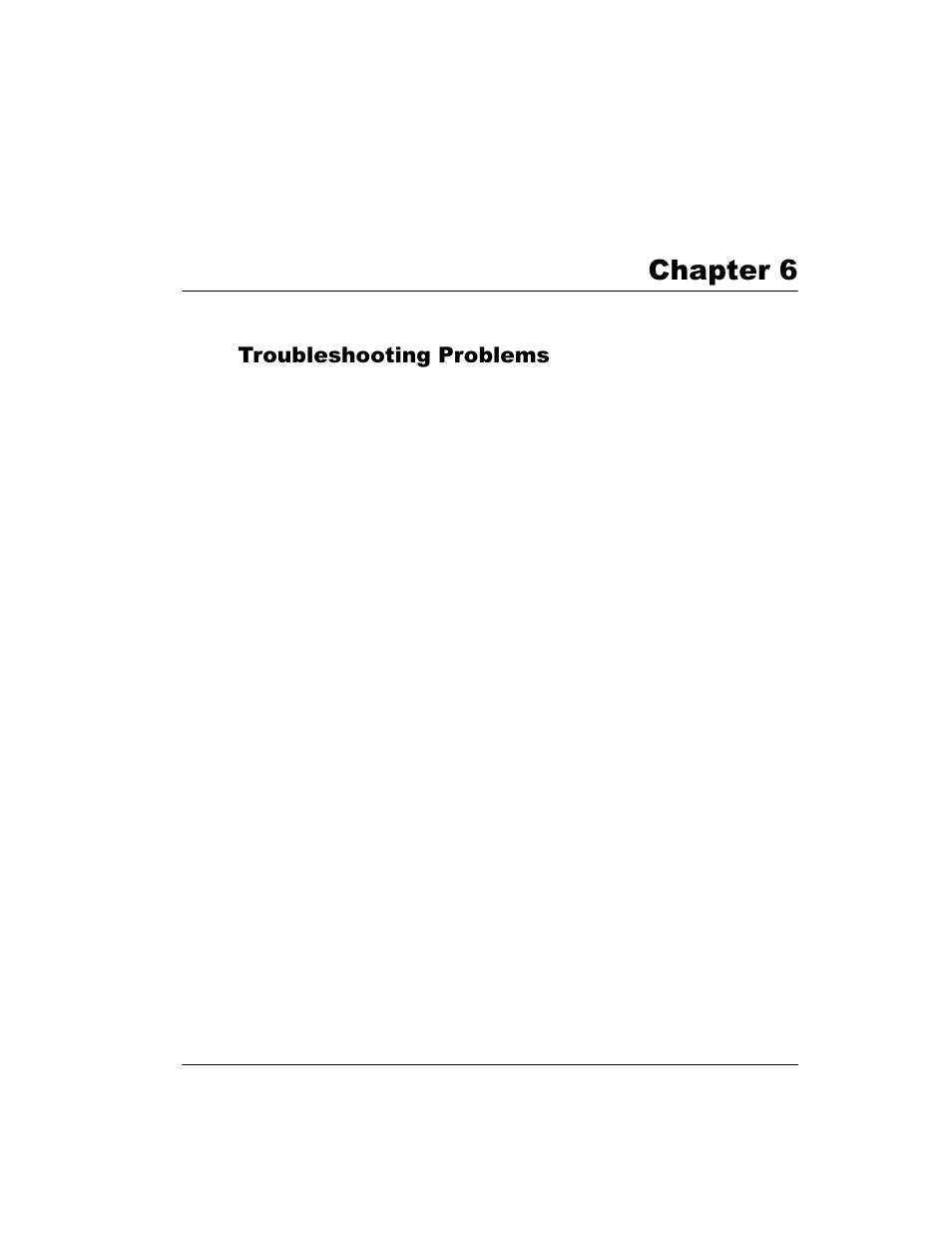 Troubleshooting problems, Chapter 6, Chapter 6‚ troubleshooting problems | Intel 1520 User Manual | Page 121 / 176
