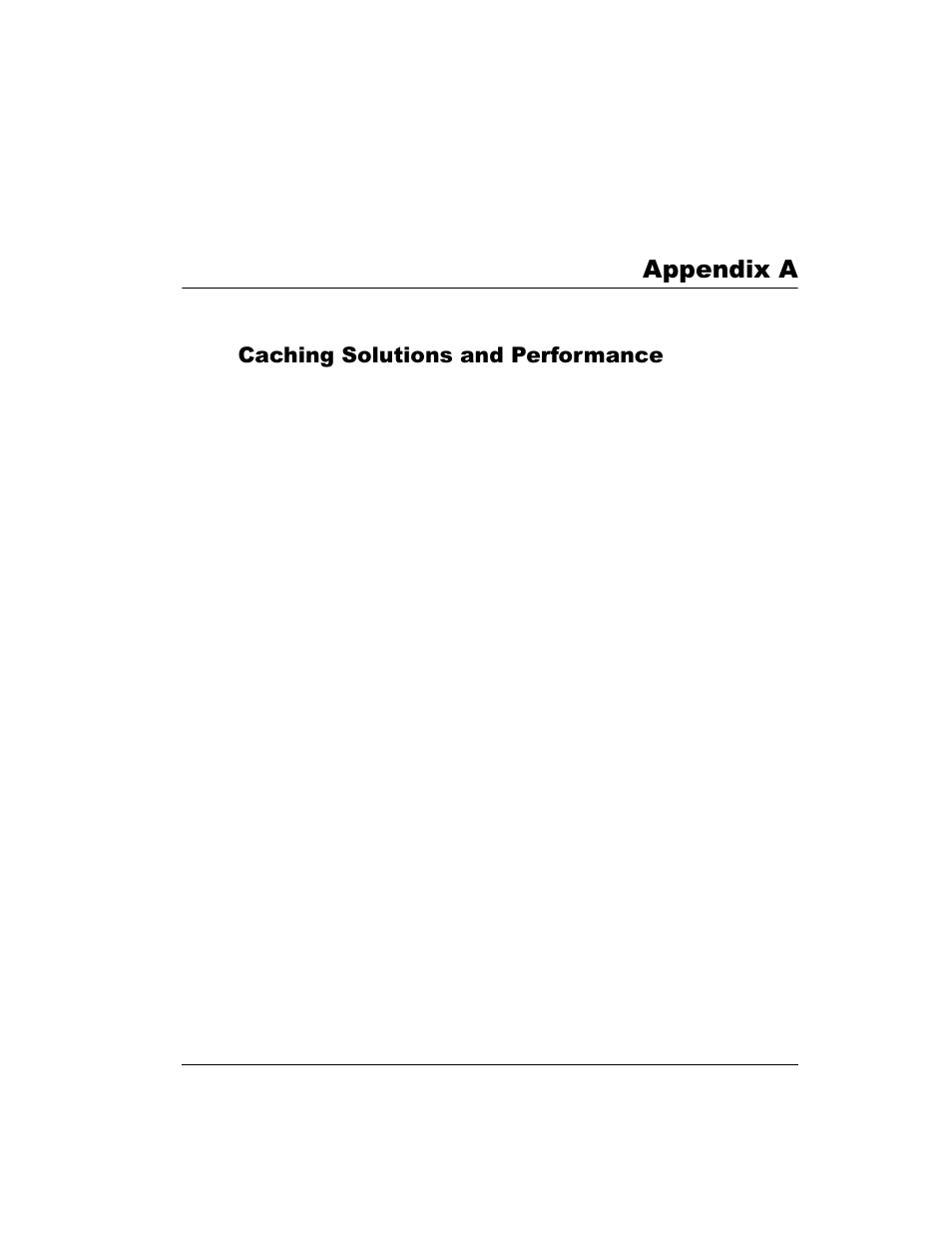 Caching solutions and performance, Appendix a, Appendix a‚ caching solutions and performance | Intel 1520 User Manual | Page 125 / 176