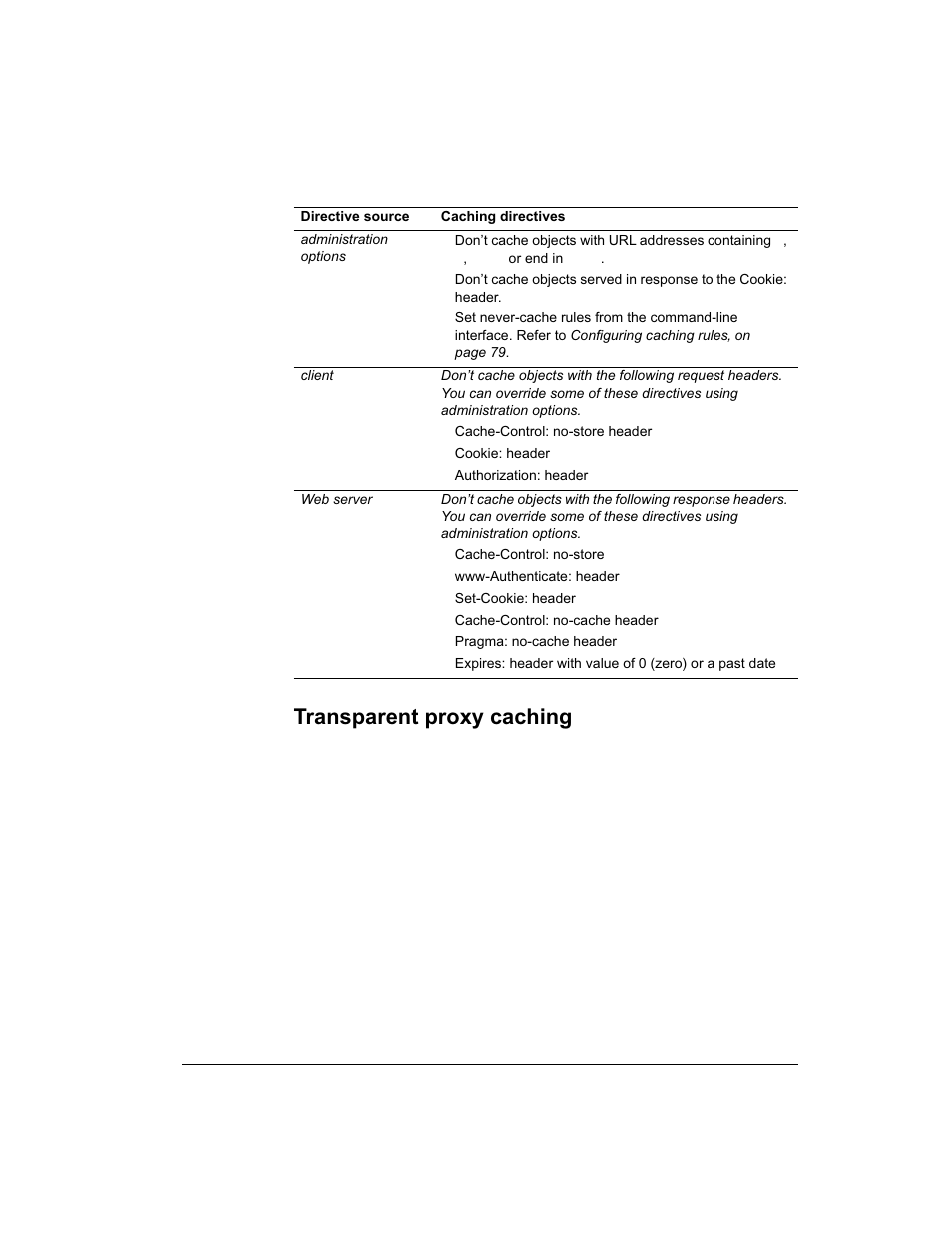 Transparent proxy caching | Intel 1520 User Manual | Page 132 / 176