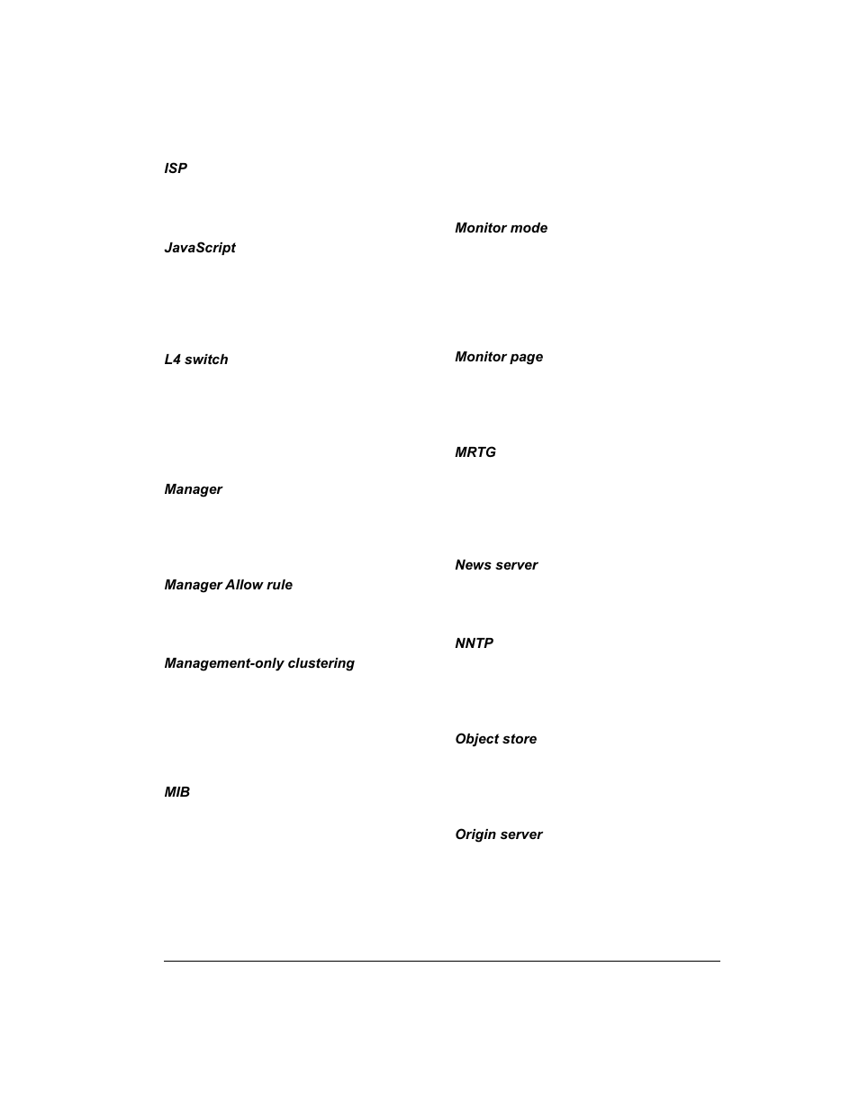 L4 switch, Object store, The object from the origin server | Management-only clustering and, Monitor mode, Management-only clustering | Intel 1520 User Manual | Page 171 / 176