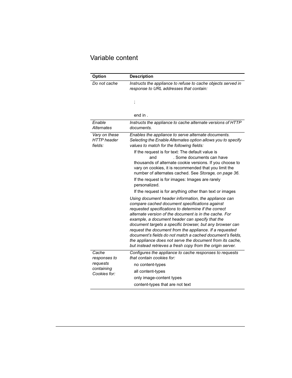Variable content | Intel 1520 User Manual | Page 50 / 176