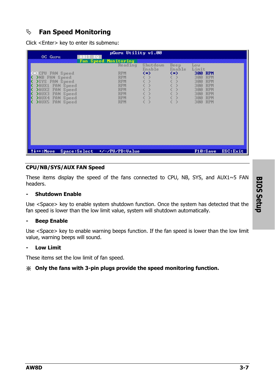 Bios setup | Intel AW8D User Manual | Page 41 / 80
