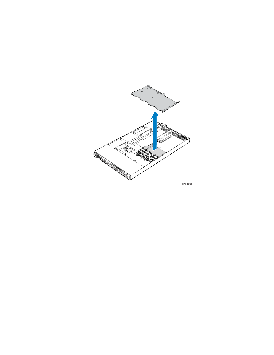 Removing the processor air duct, Installing the processor air duct | Intel SR1450 User Manual | Page 29 / 87