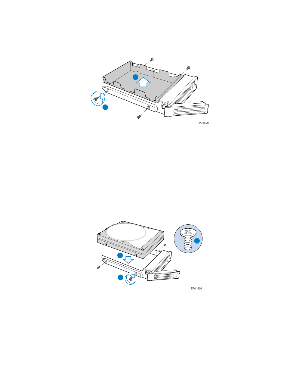 Installing a sata or scsi hot-swap hard disk drive | Intel SR1450 User Manual | Page 32 / 87