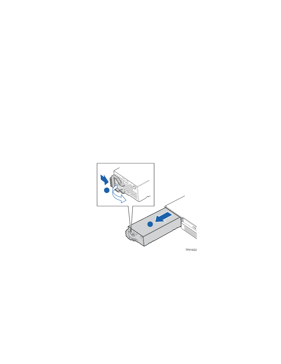 Replacing the hot-swap power supply, Removing a hot-swap power supply | Intel SR1450 User Manual | Page 61 / 87