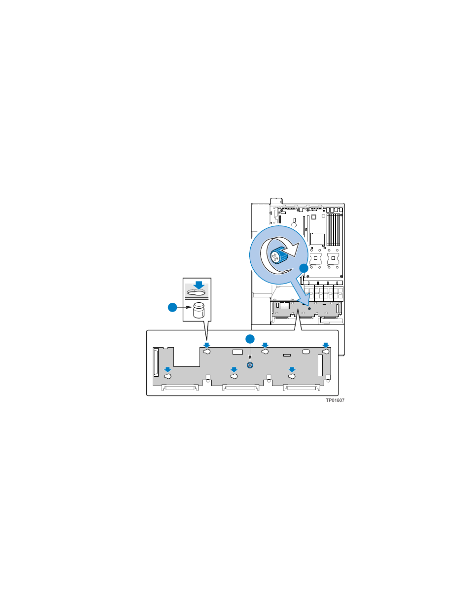 Installing the sata or scsi backplane | Intel SR1450 User Manual | Page 65 / 87