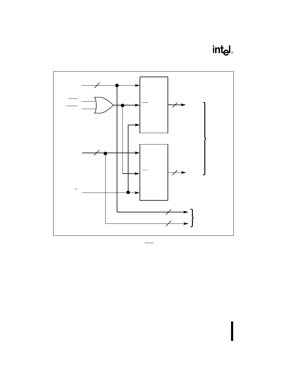 2 synchronizing software and hardware events, Figure 332. qualifying den with chip-selects | Intel 80C188XL User Manual | Page 117 / 405
