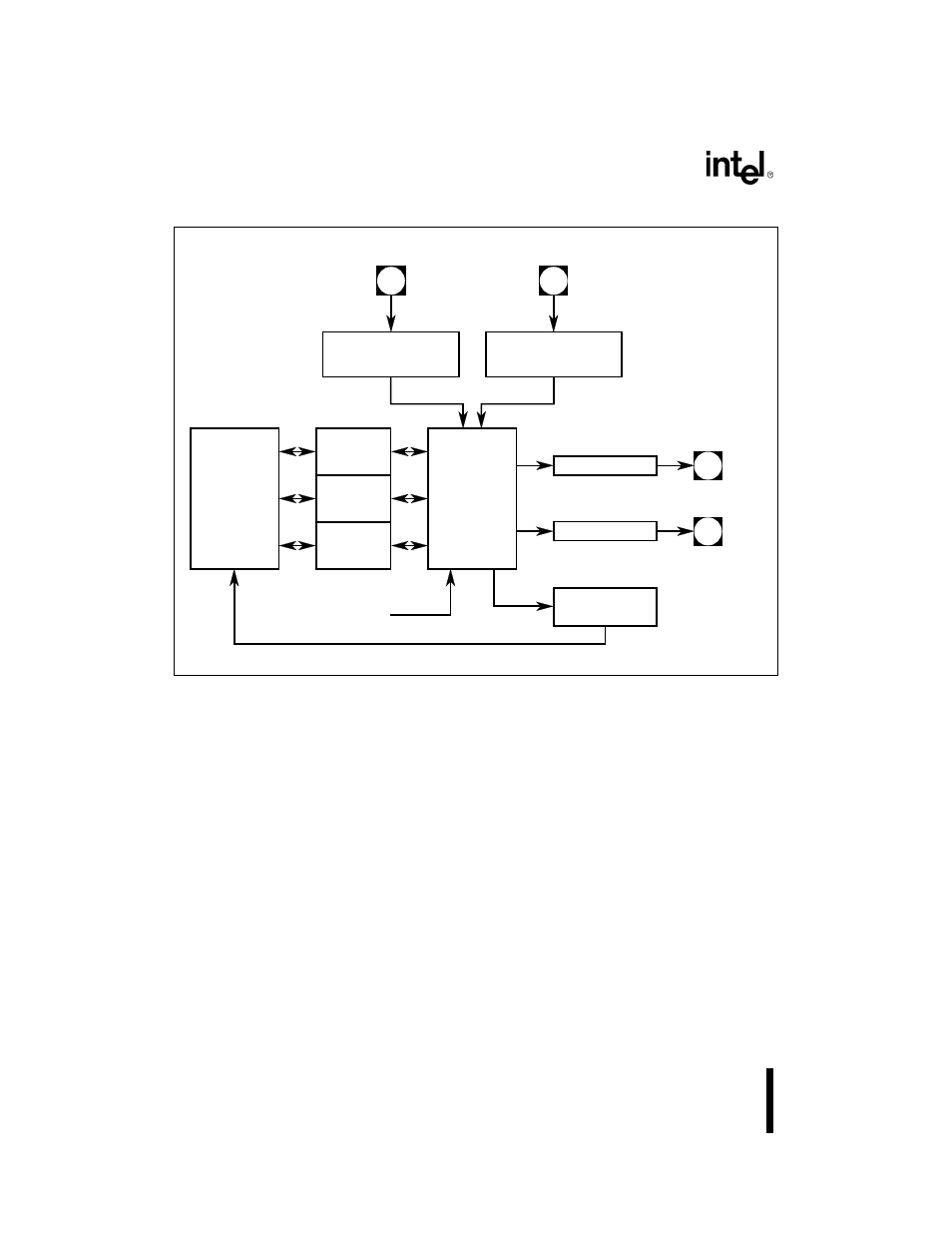 Figure 91. timer/counter unit block diagram, Bit timers (see figure 9-1) | Intel 80C188XL User Manual | Page 231 / 405