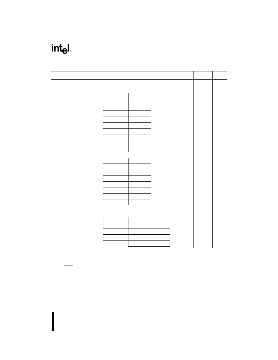 D-7 instruction set opcodes and clock cycles, Table d-2. instruction set summary (continued) | Intel 80C188XL User Manual | Page 380 / 405