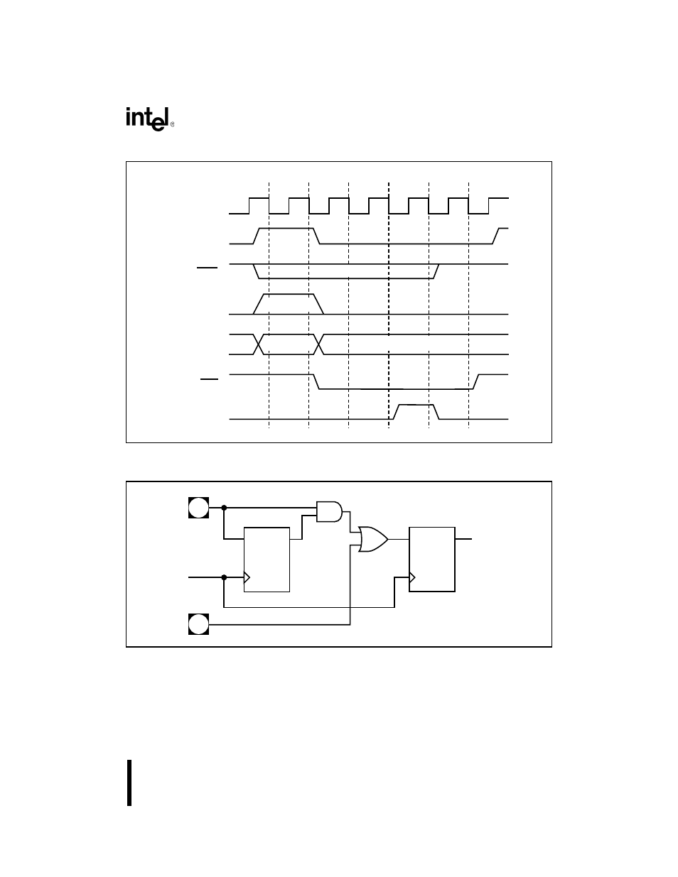 Figure 313. typical bus cycle with wait states, Figure 314. ardy and srdy pin block diagram, Tates. figure 3-13 | Figure 3-14 | Intel 80C188XL User Manual | Page 96 / 405