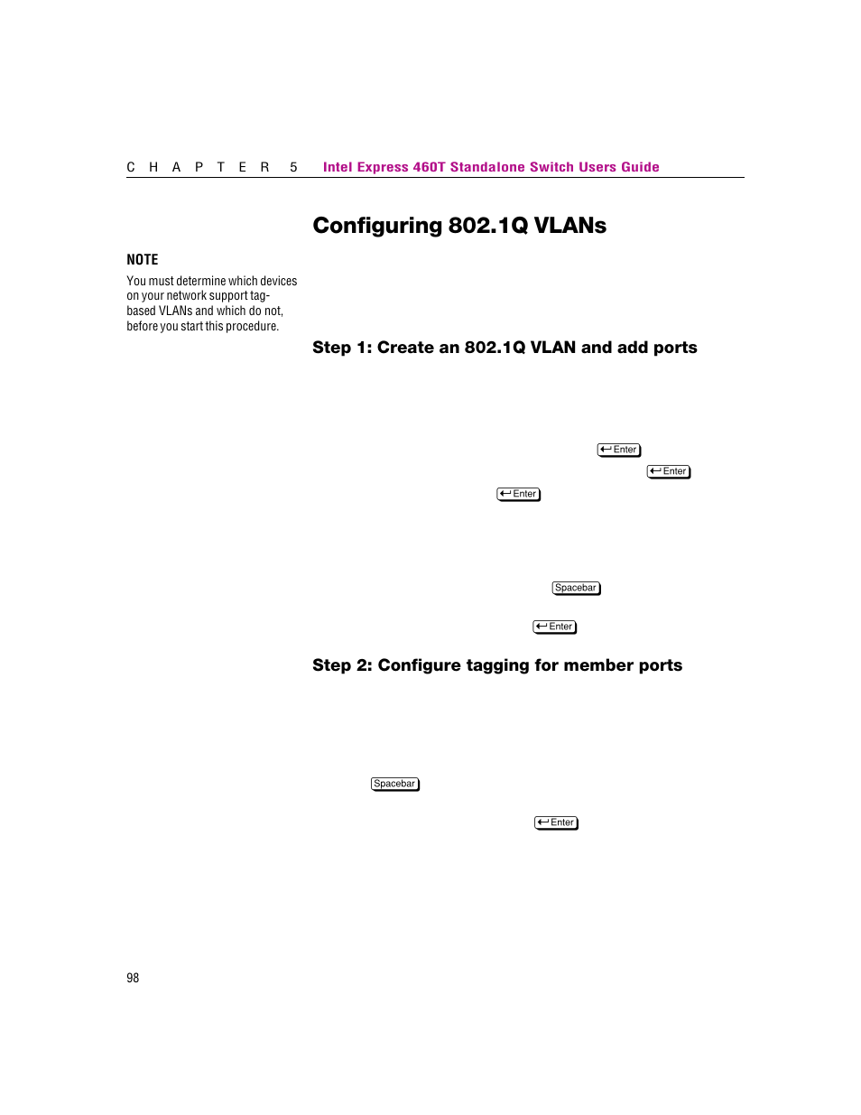 Configuring 802.1q vlans | Intel 460T User Manual | Page 104 / 150