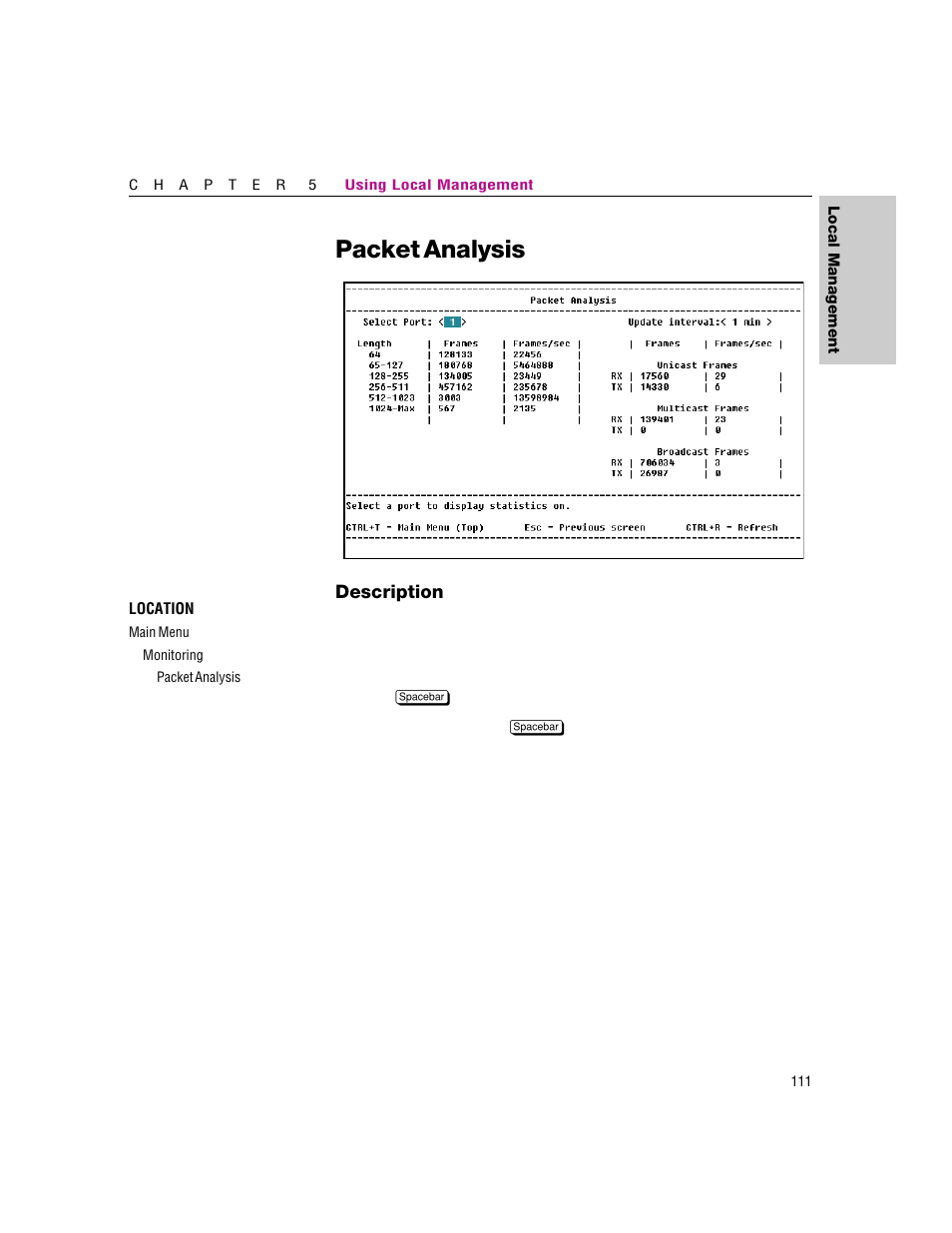 Packet analysis | Intel 460T User Manual | Page 117 / 150