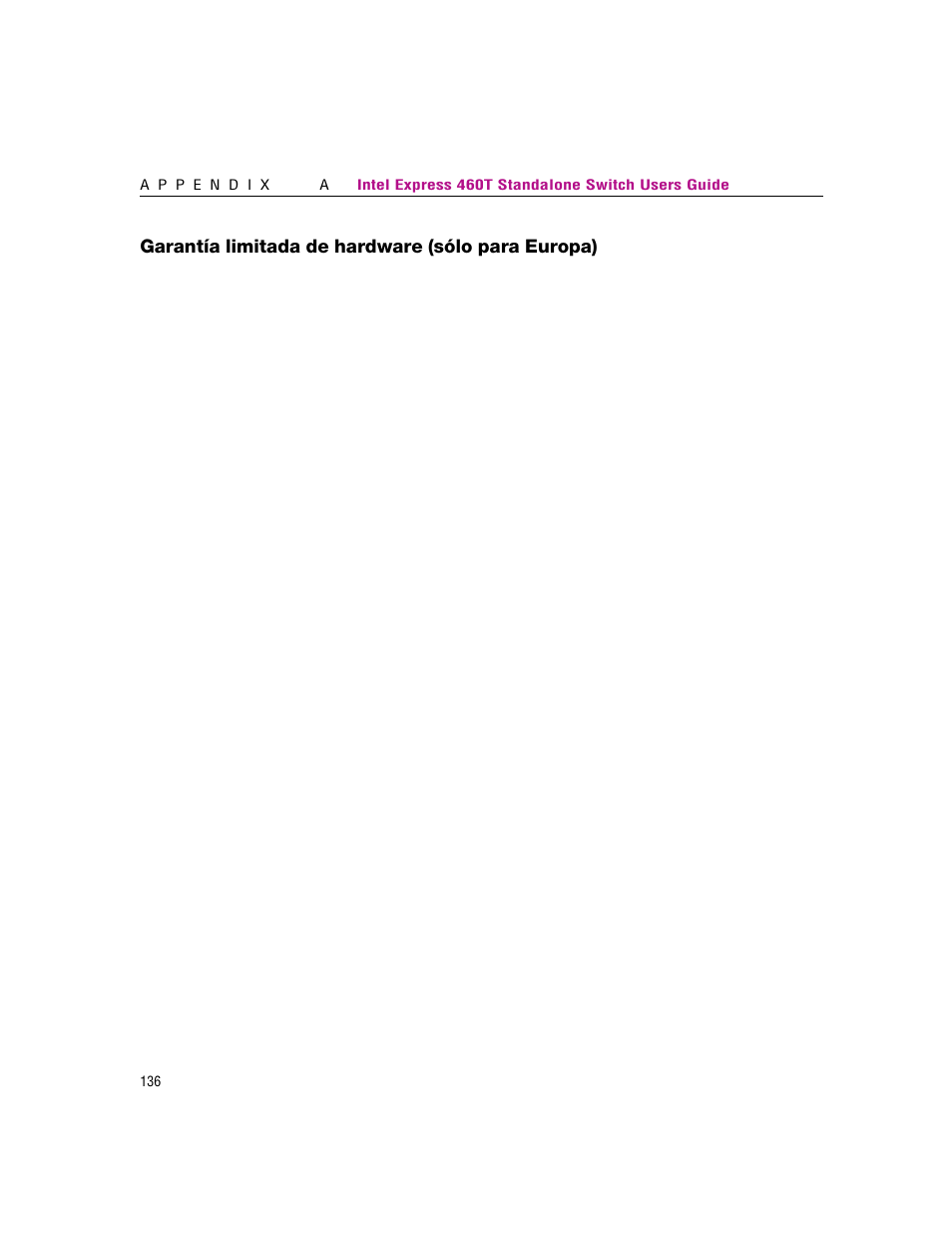 Garantía limitada de hardware (sólo para europa) | Intel 460T User Manual | Page 141 / 150