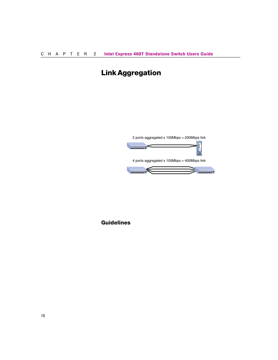 Link aggregation | Intel 460T User Manual | Page 22 / 150