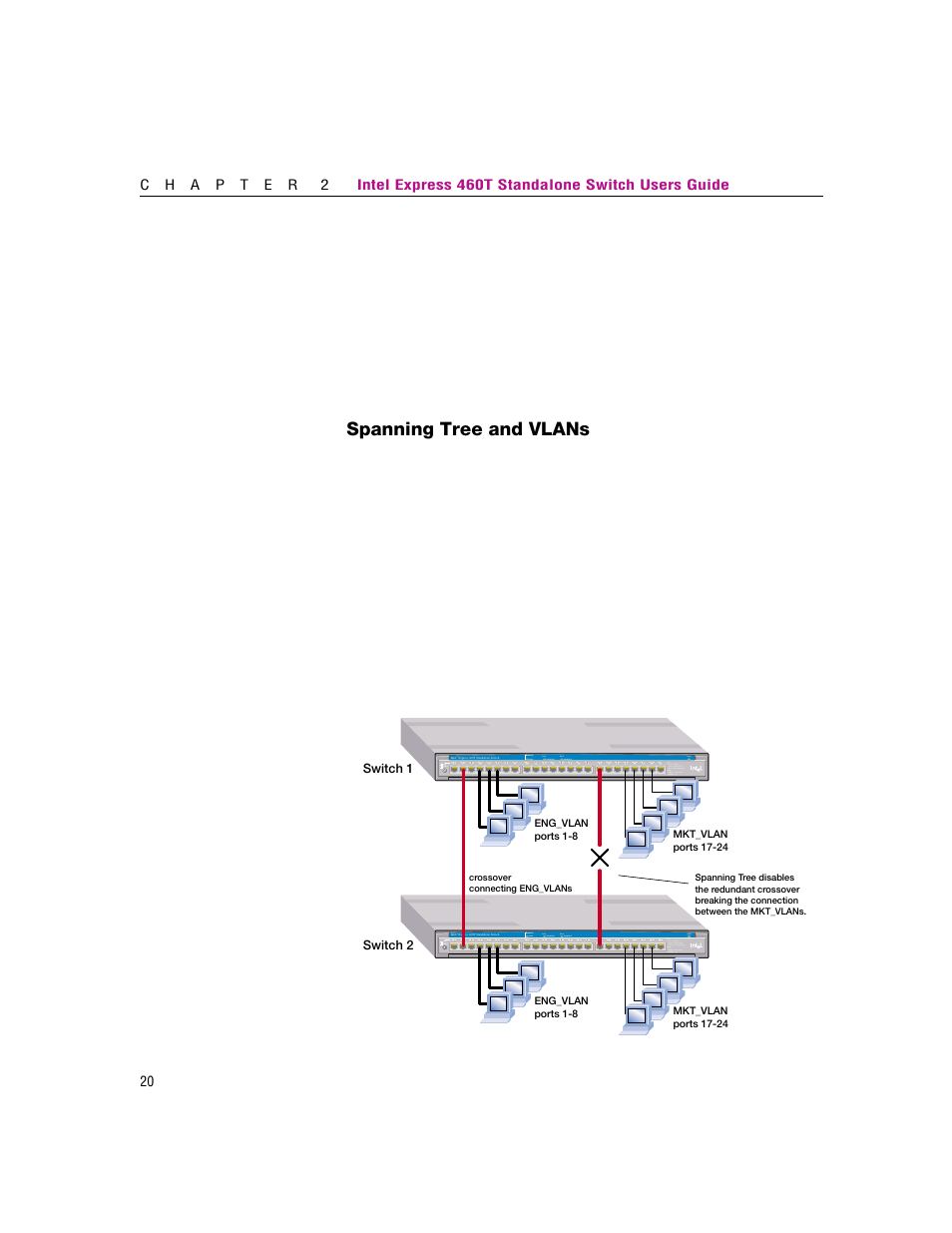Spanning tree and vlans | Intel 460T User Manual | Page 26 / 150