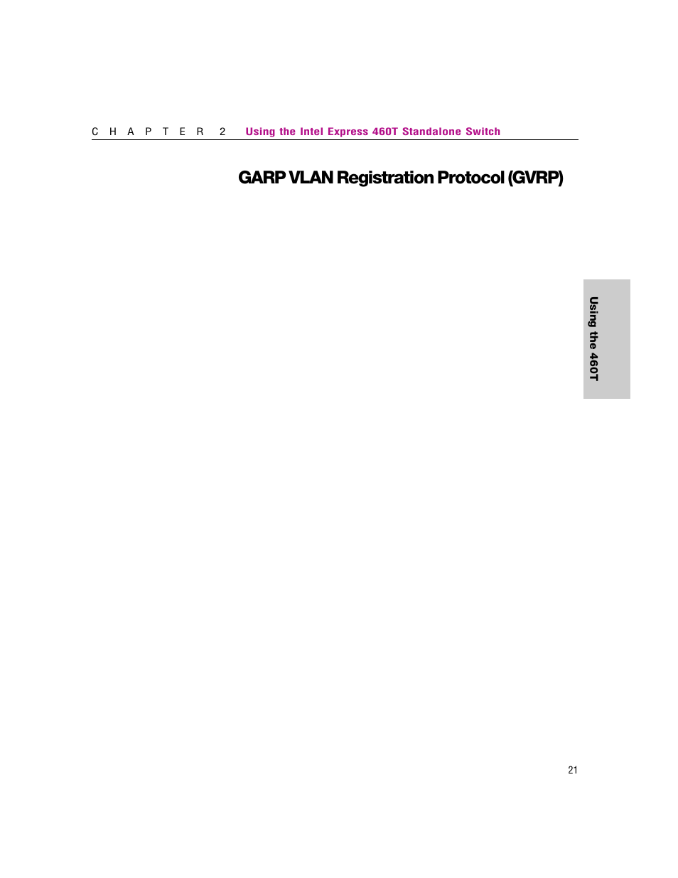 Garp vlan registration protocol (gvrp) | Intel 460T User Manual | Page 27 / 150