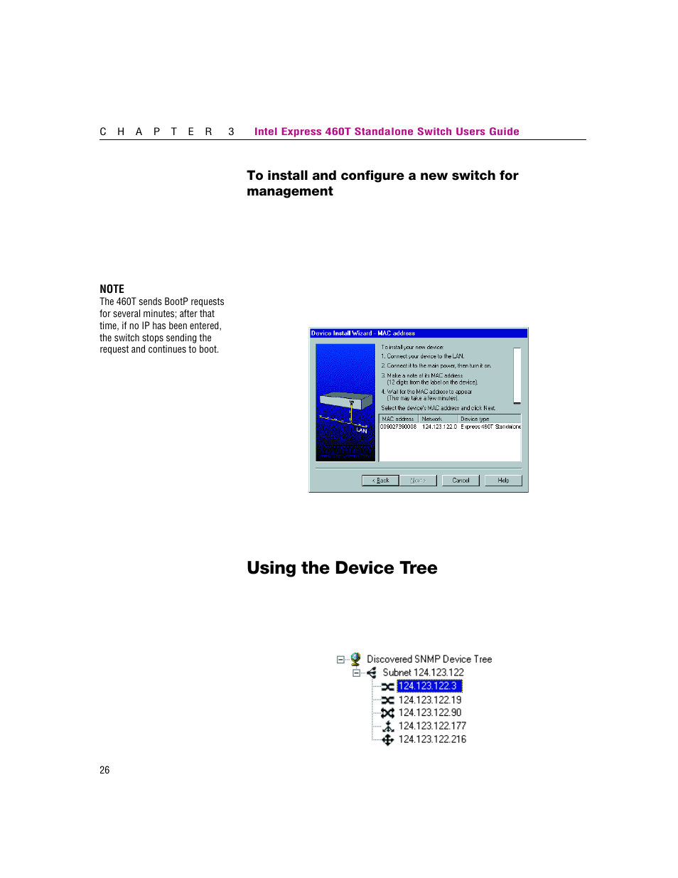 Using the device tree | Intel 460T User Manual | Page 32 / 150