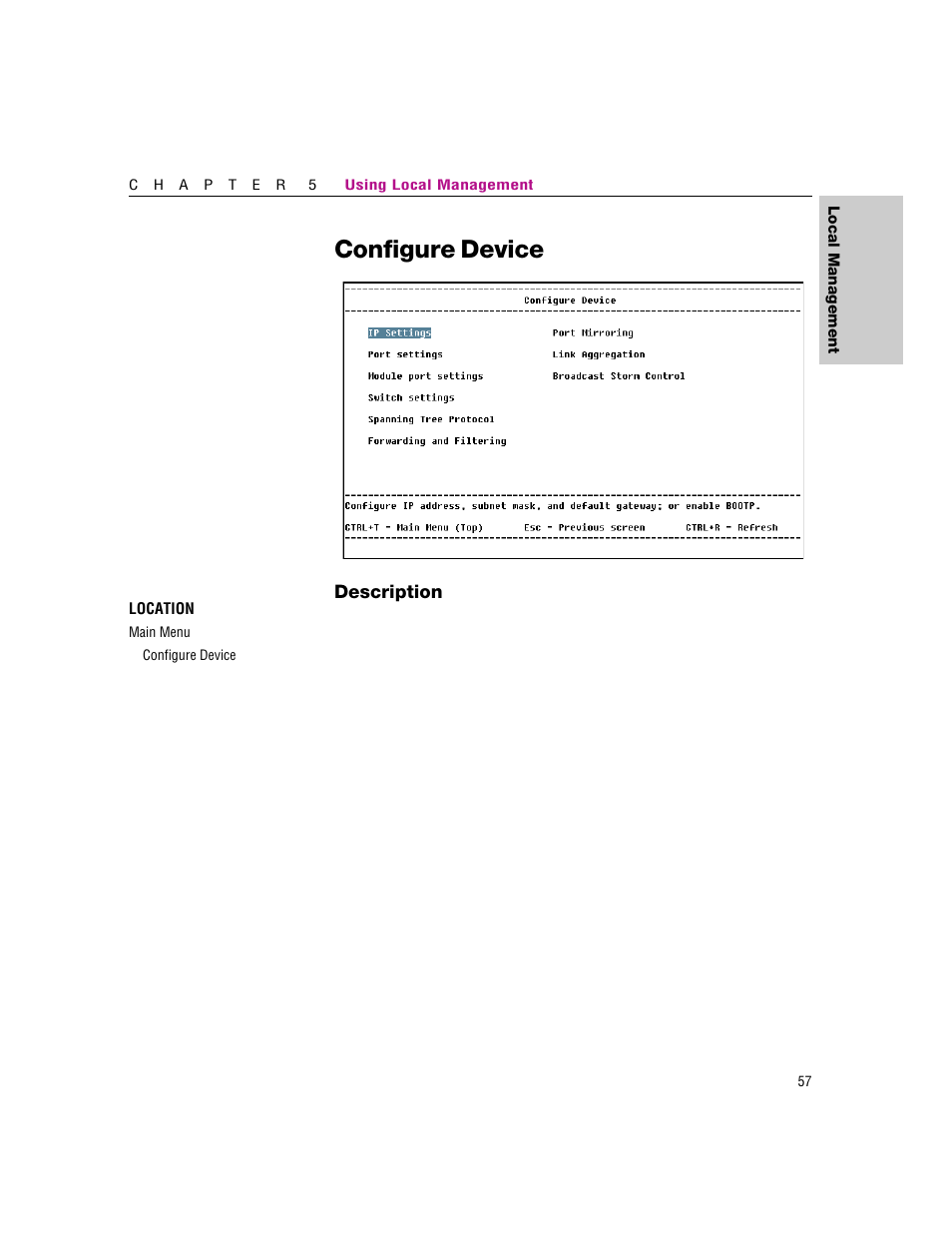 Configure device | Intel 460T User Manual | Page 63 / 150