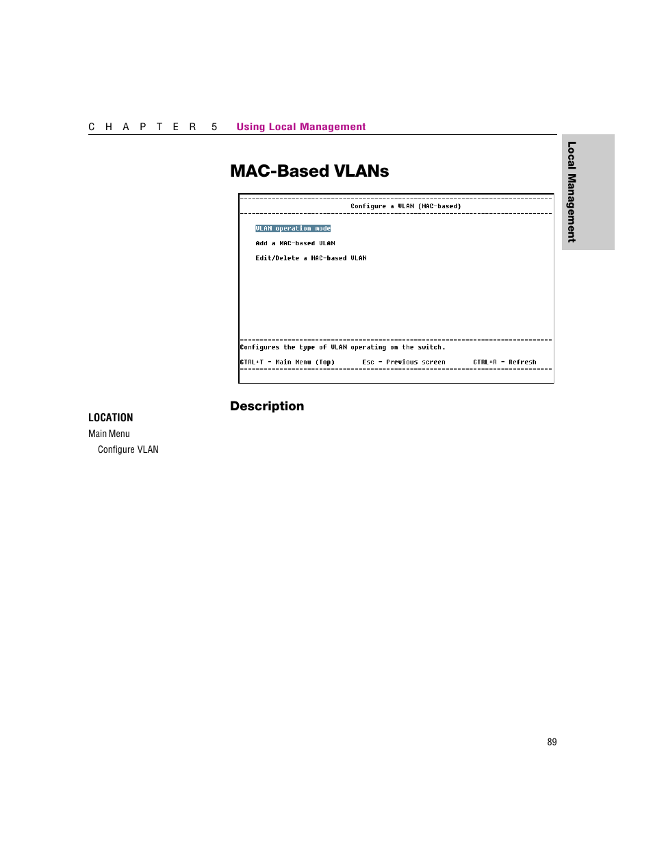 Mac-based vlans | Intel 460T User Manual | Page 95 / 150