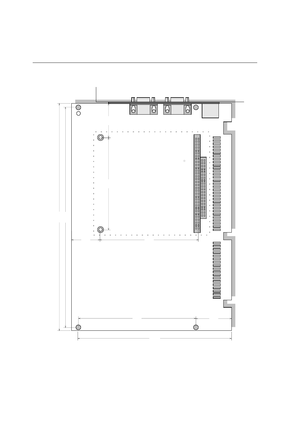 Card dimensions, Chapter 1 general information 7 | Intel SBC-455 User Manual | Page 15 / 97