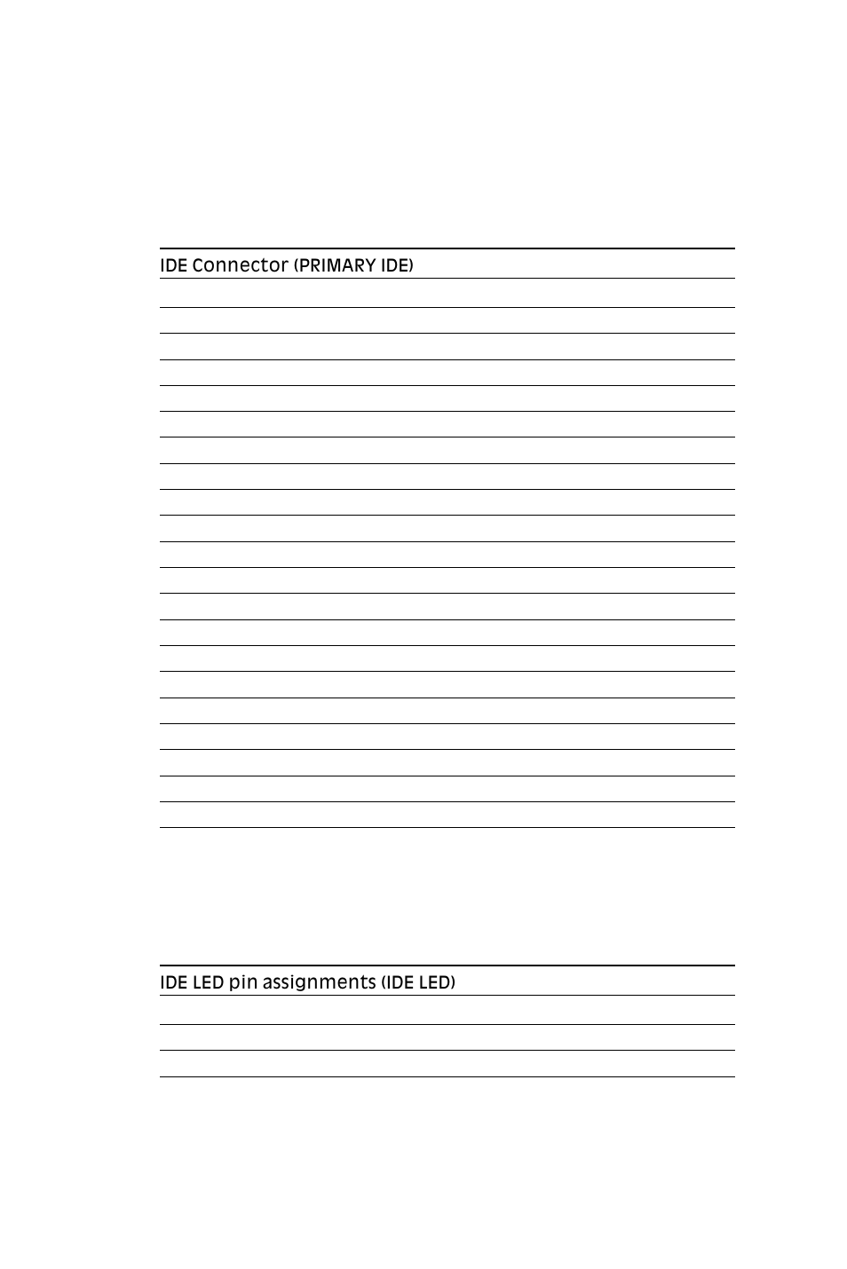 Ide led (ide led) | Intel SBC-455 User Manual | Page 27 / 97