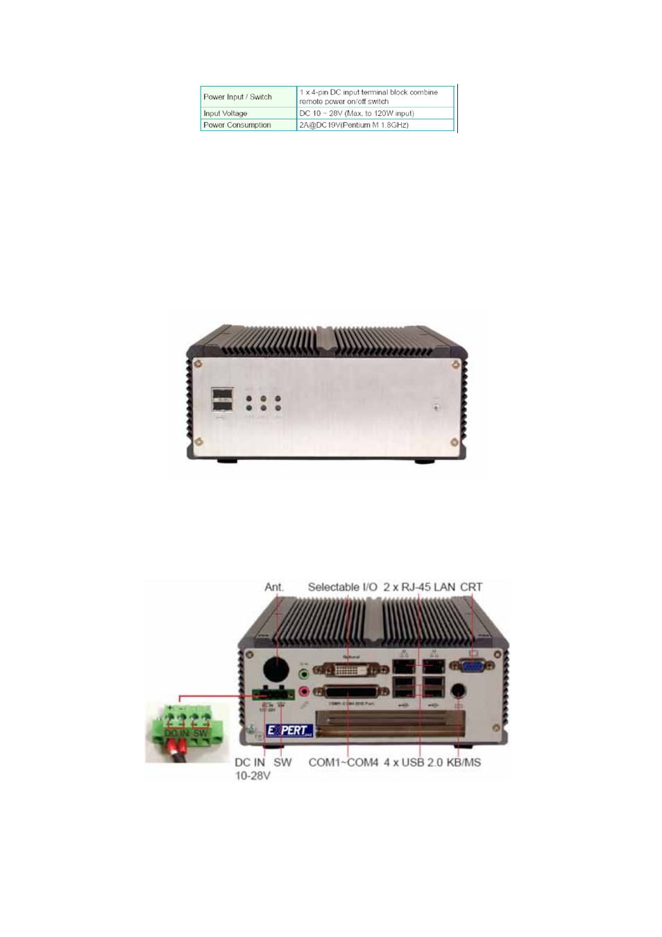 Intel Pentium M Box PC User Manual | Page 4 / 19