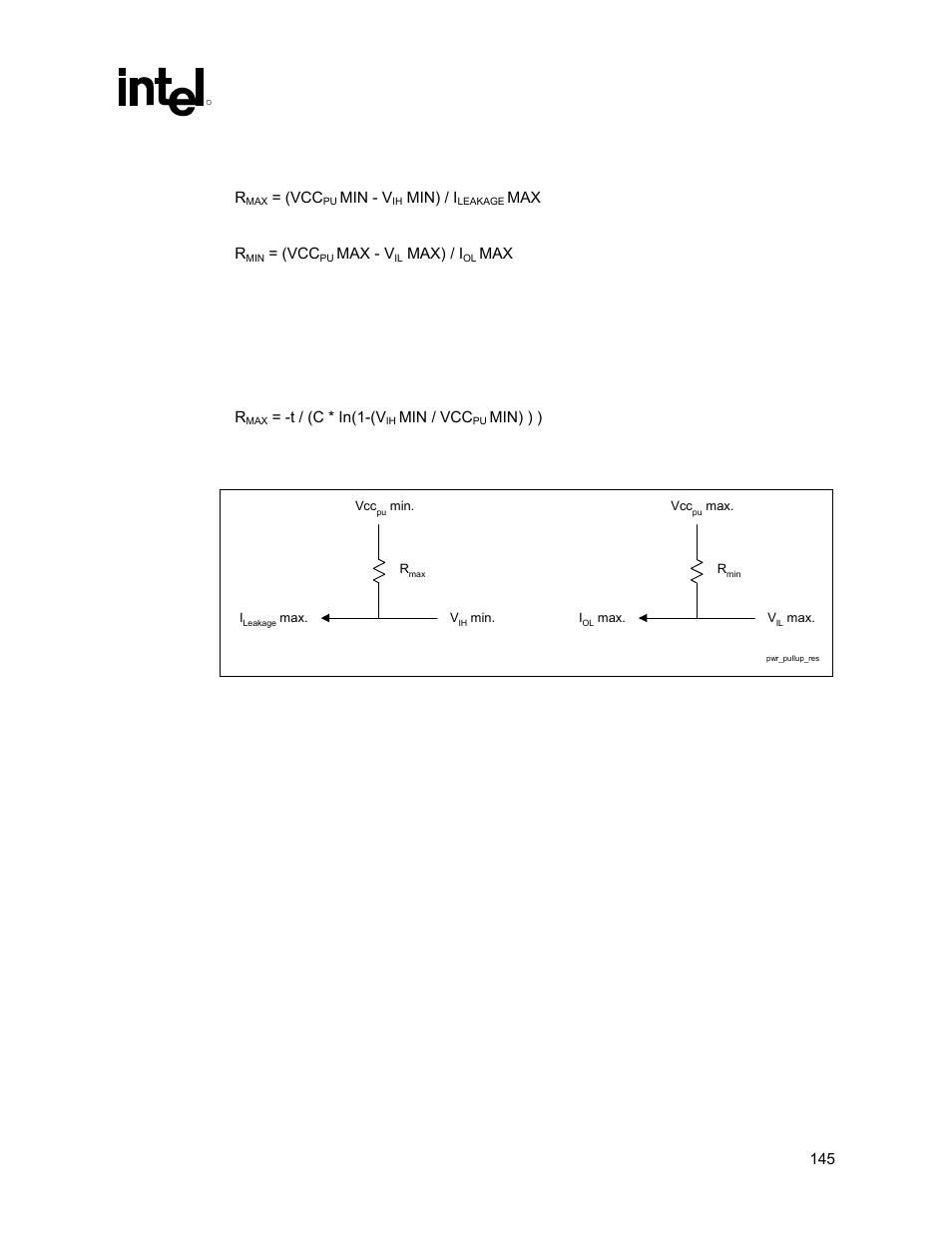 Atx power supply pwrgood requirements, Figure 72. pull-up resistor example, 2 atx power supply pwrgood requirements | Intel 815 User Manual | Page 145 / 213