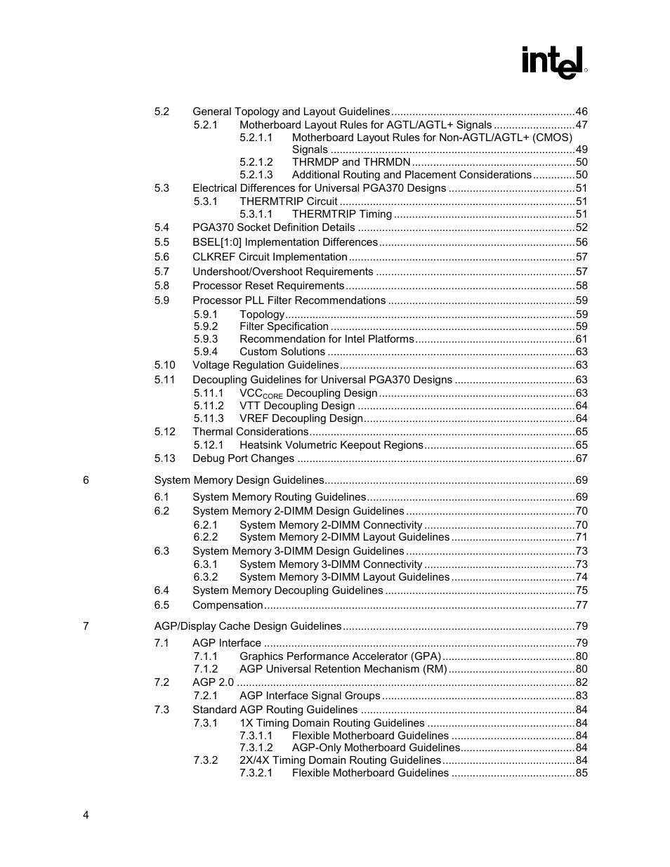 Intel 815 User Manual | Page 4 / 213