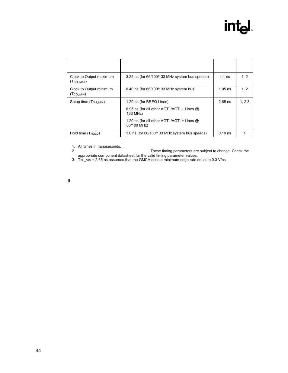 Calculations | Intel 815 User Manual | Page 44 / 213