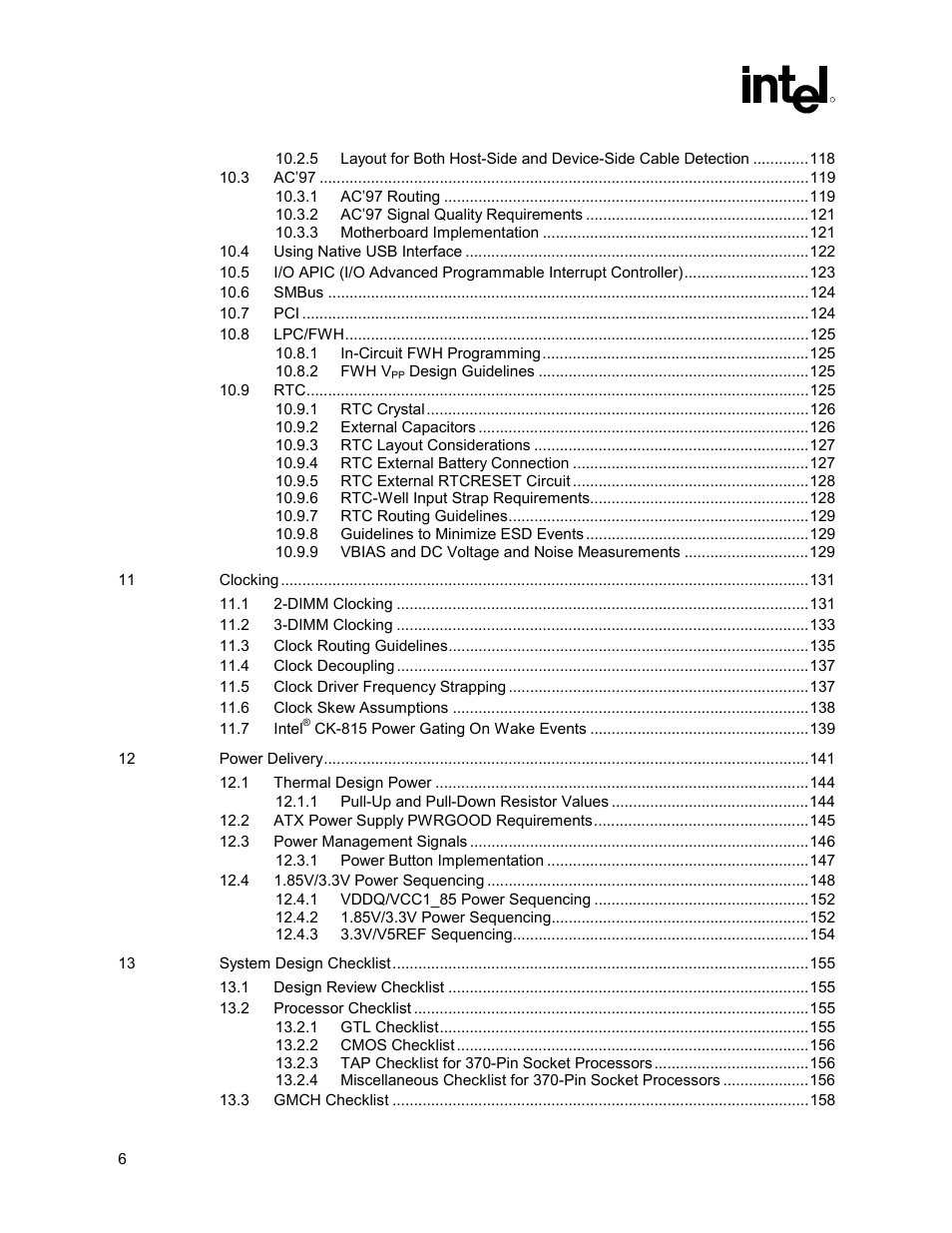 Intel 815 User Manual | Page 6 / 213