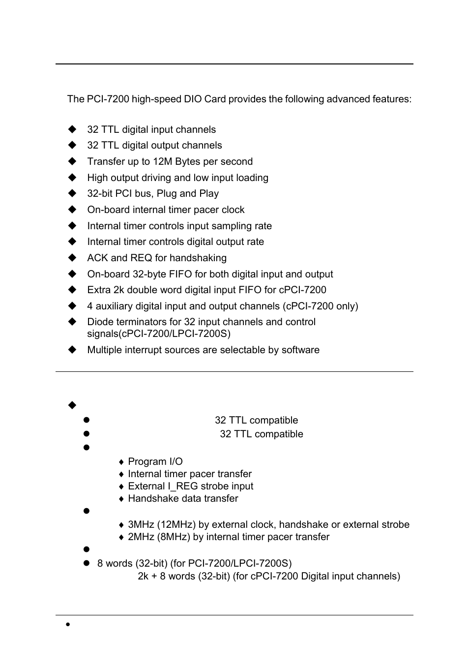 2 features, 3 specifications | Intel cPCI-7200 User Manual | Page 10 / 71