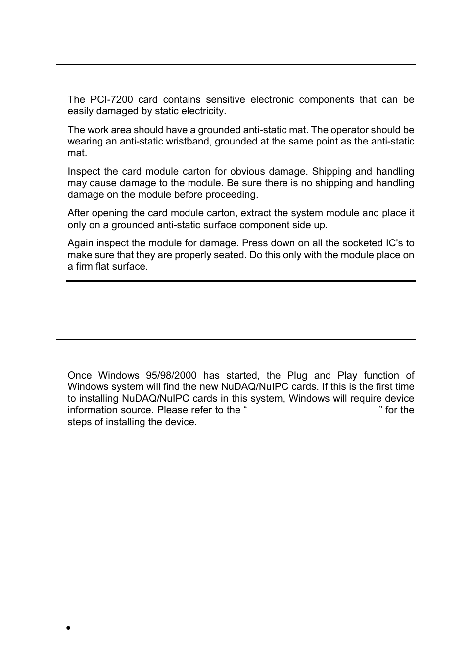 2 unpacking, 3 device installation for windows systems | Intel cPCI-7200 User Manual | Page 16 / 71