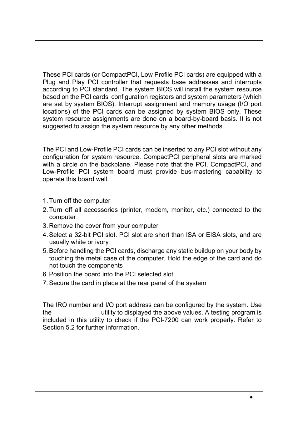 5 hardware installation outline | Intel cPCI-7200 User Manual | Page 21 / 71