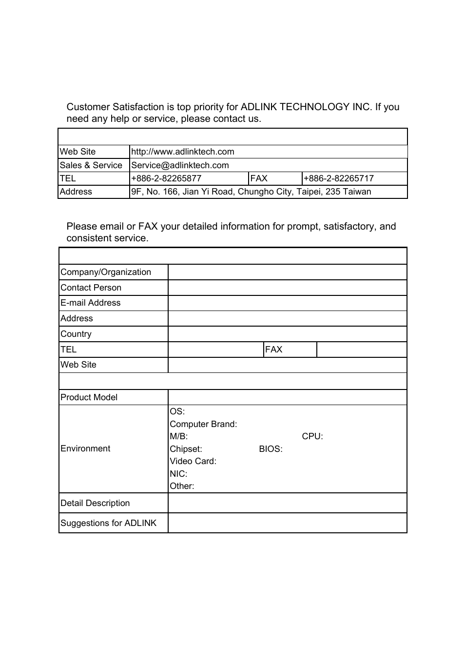 Getting service from adlink | Intel cPCI-7200 User Manual | Page 4 / 71