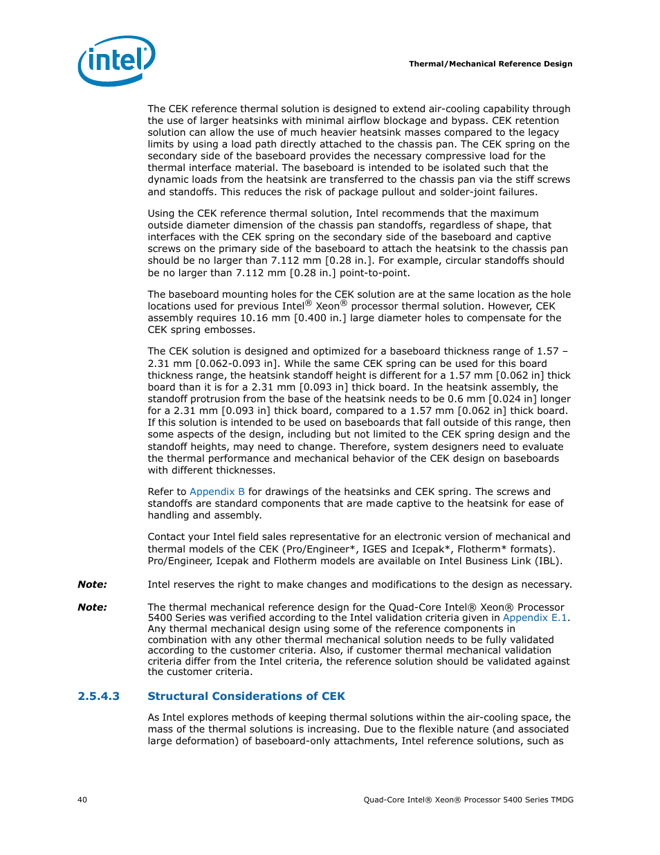 Intel 5400 Series User Manual | Page 40 / 100