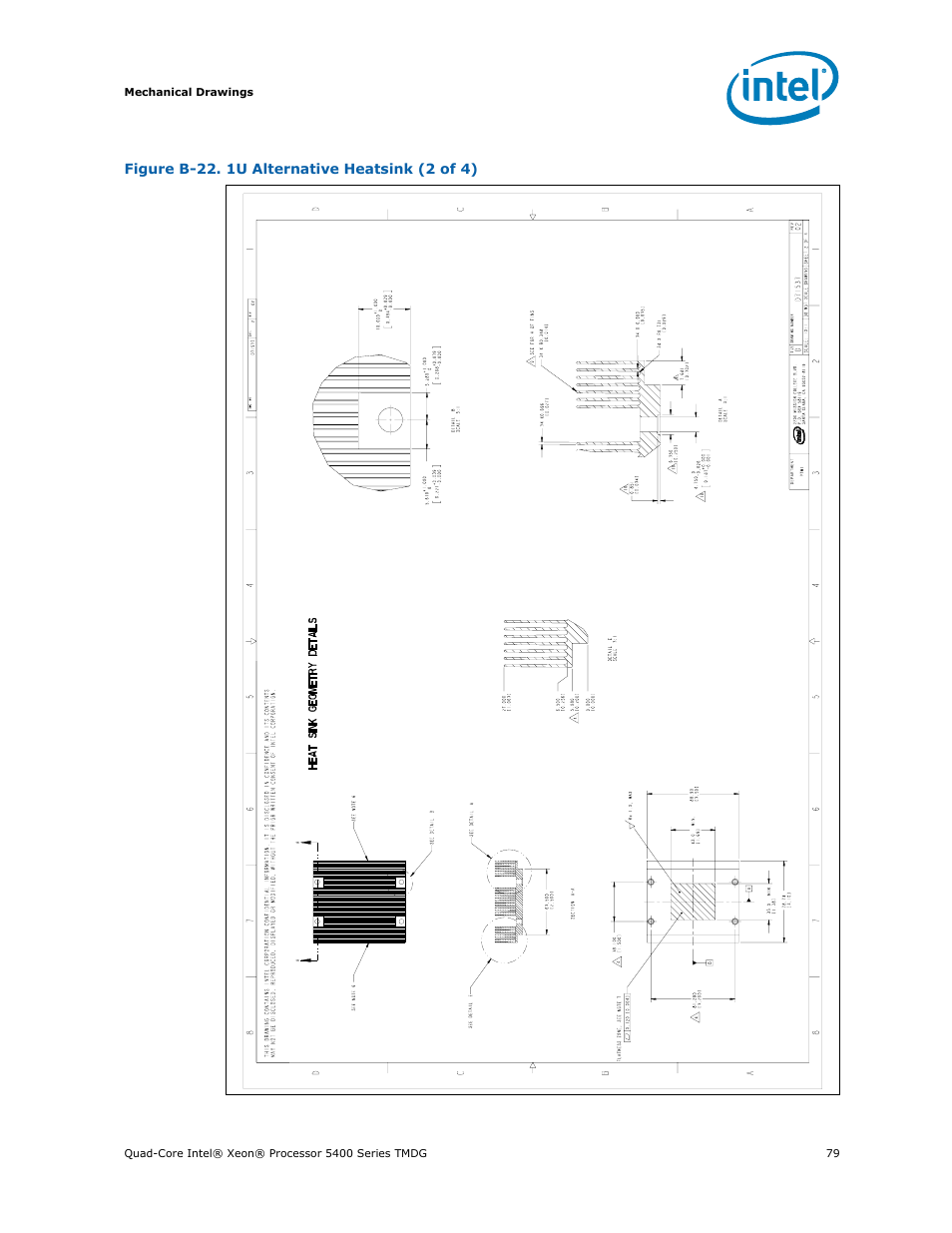 B-22 1u alternative heatsink (2 of 4), 1u alternative heatsink (2 of 4), Figure b-22 | Intel 5400 Series User Manual | Page 79 / 100
