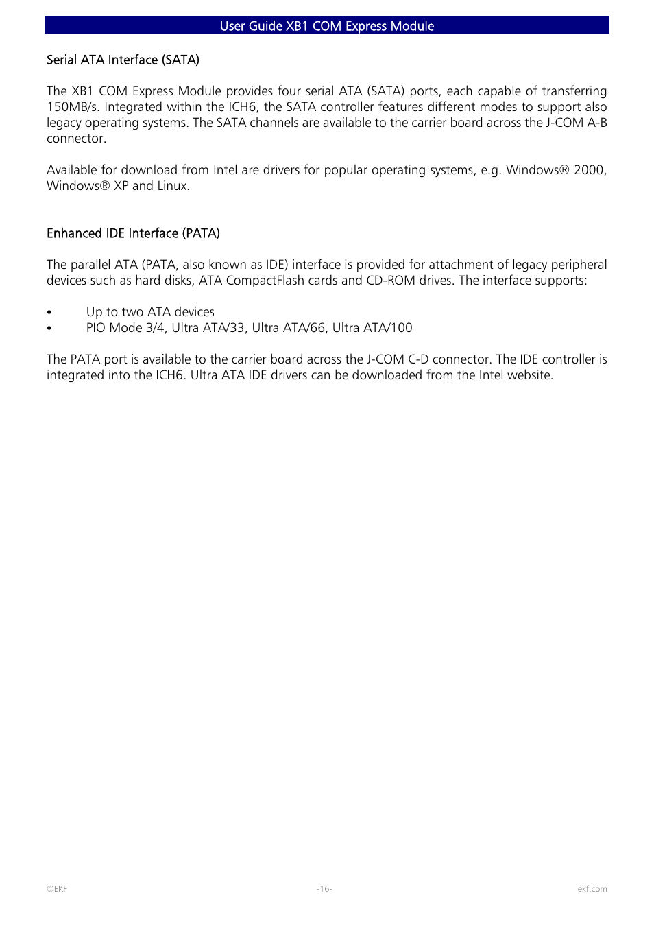 Intel 82600 User Manual | Page 16 / 40