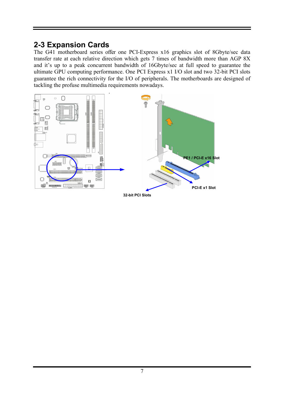3 expansion cards | Intel G41 EXPRESS CHIPSET PMG41-D2 User Manual | Page 9 / 22
