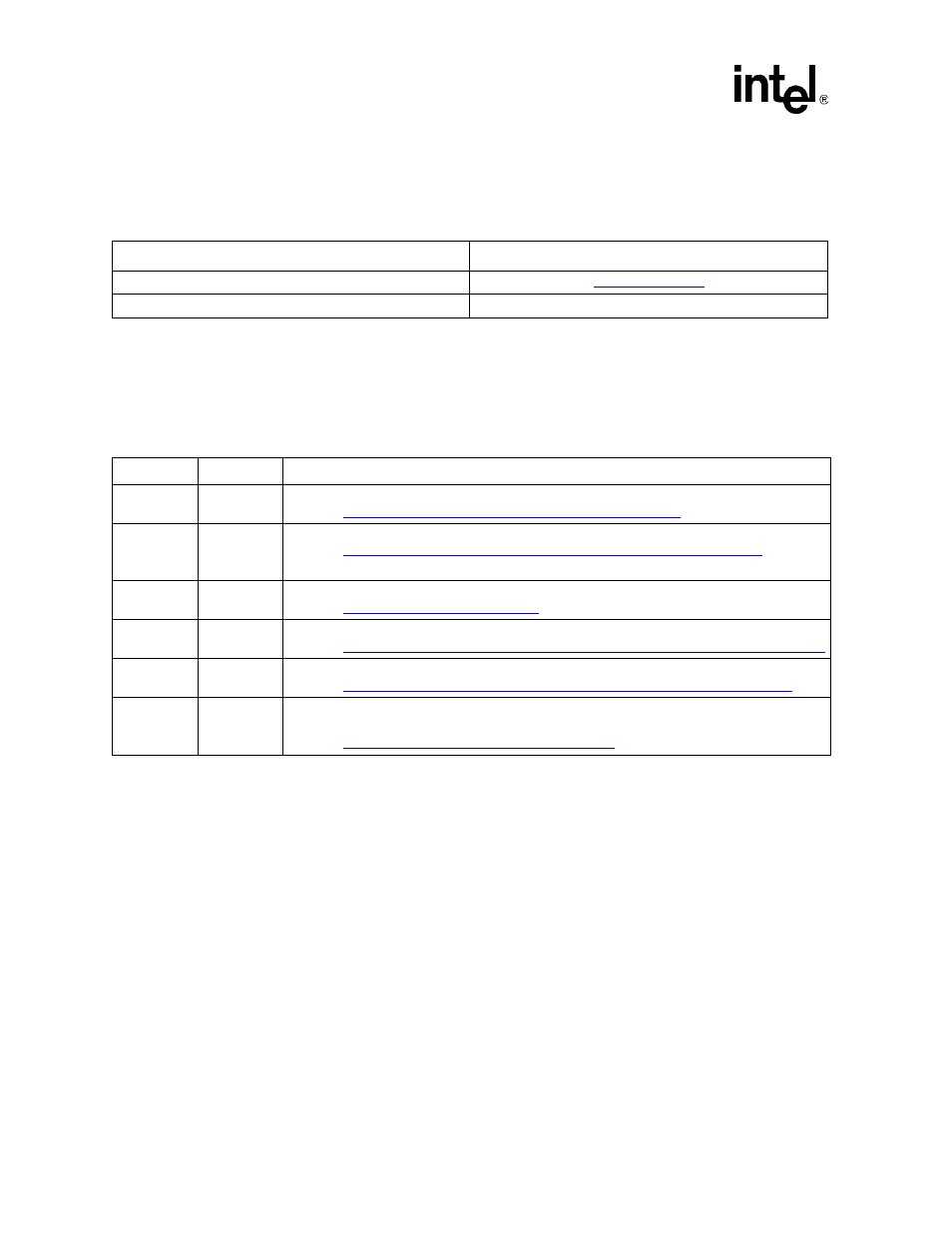 3 electronic information, Table 2. electronic information, 4 component references | Table 3. component reference, Electronic information, Component references, Component reference, 3 electronic information 1.4 component references | Intel IQ80219 User Manual | Page 14 / 120