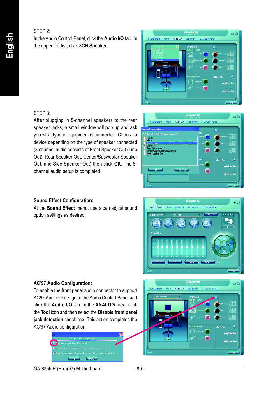 English | Intel GA-8I945P PRO User Manual | Page 80 / 88