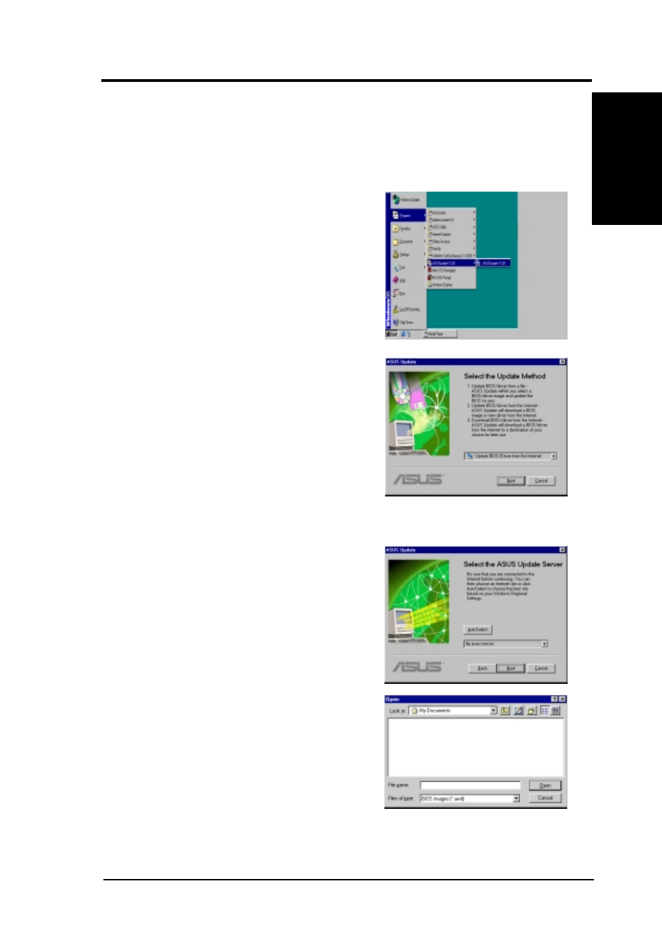 Software reference, 3 asus liveupdate | Intel CUSL2K User Manual | Page 107 / 122