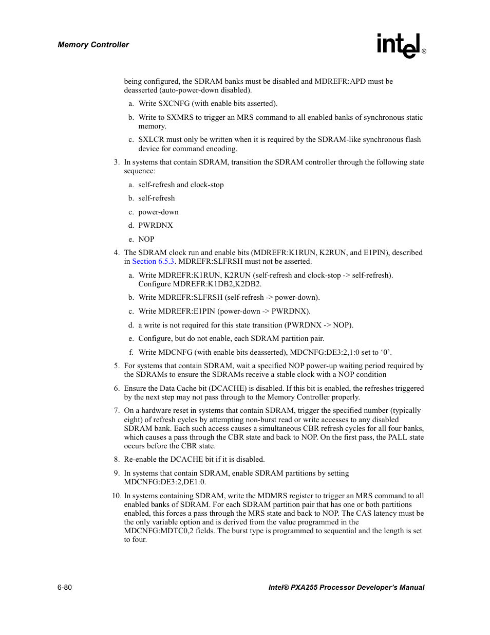 Intel PXA255 User Manual | Page 262 / 600