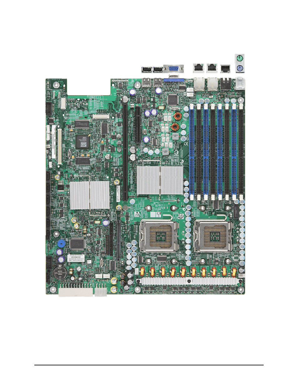 2 server board layout | Intel Server Board S5000PAL User Manual | Page 13 / 113