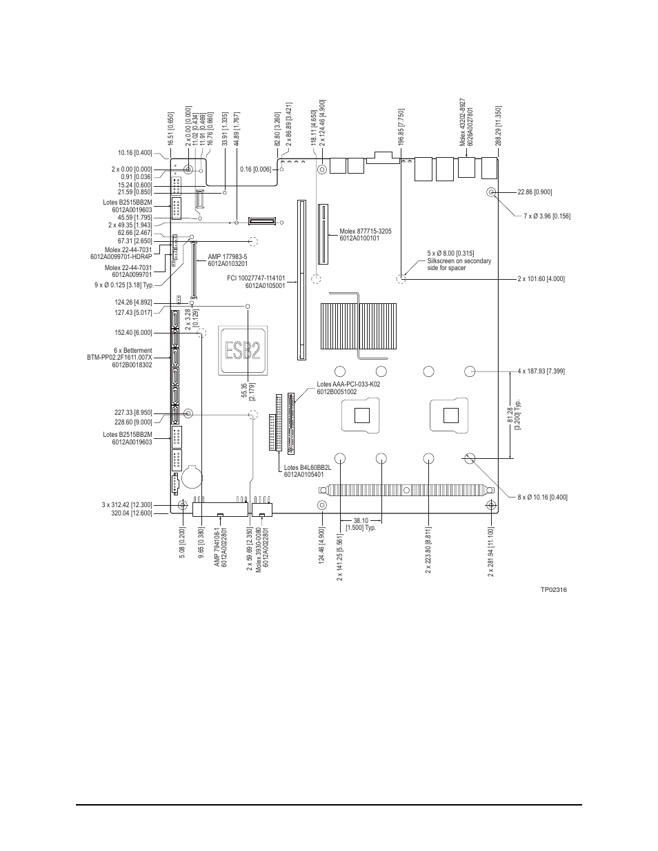 4 server board mechanical drawings, Intel, Figure 4. intel | Intel Server Board S5000PAL User Manual | Page 18 / 113