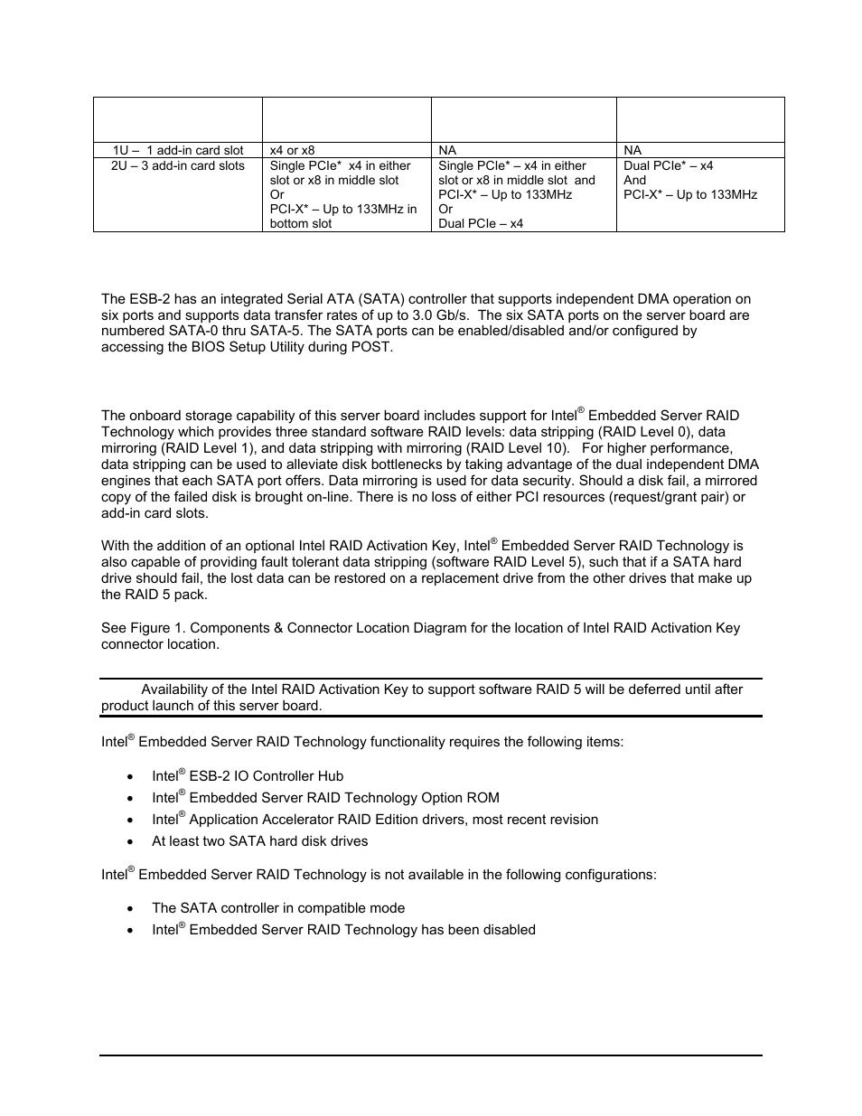 2 serial ata support | Intel Server Board S5000PAL User Manual | Page 35 / 113