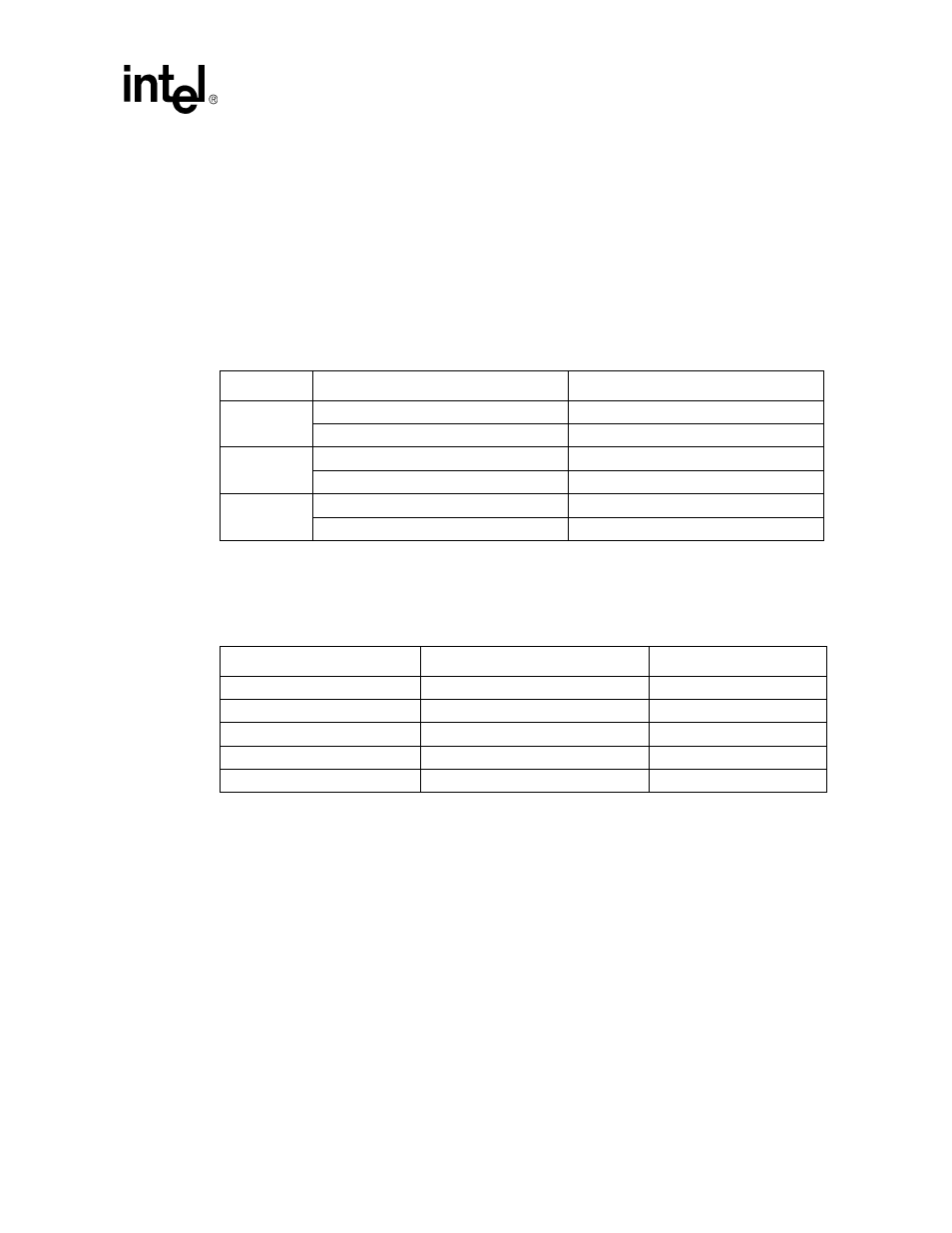 1 memory subsystem, Table 2. supported dimm module types, 2 dimm placement ddr2 400 | Table 3. dimm placement ddr2 400, Memory subsystem, Dimm placement ddr2 400, Supported dimm module types | Intel Xeon User Manual | Page 11 / 38