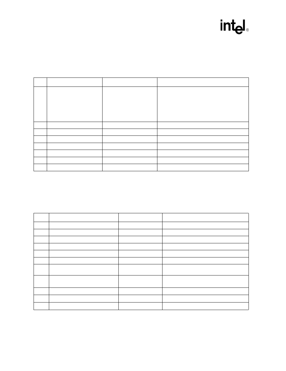 2 level 2 debug (power sequence), Table 7. level 2 debug (power sequence), 3 level 3 debug (voltage references) | Table 8. level 3 debug (voltage references), Level 2 debug (power sequence), Level 3 debug (voltage references) | Intel Xeon User Manual | Page 34 / 38