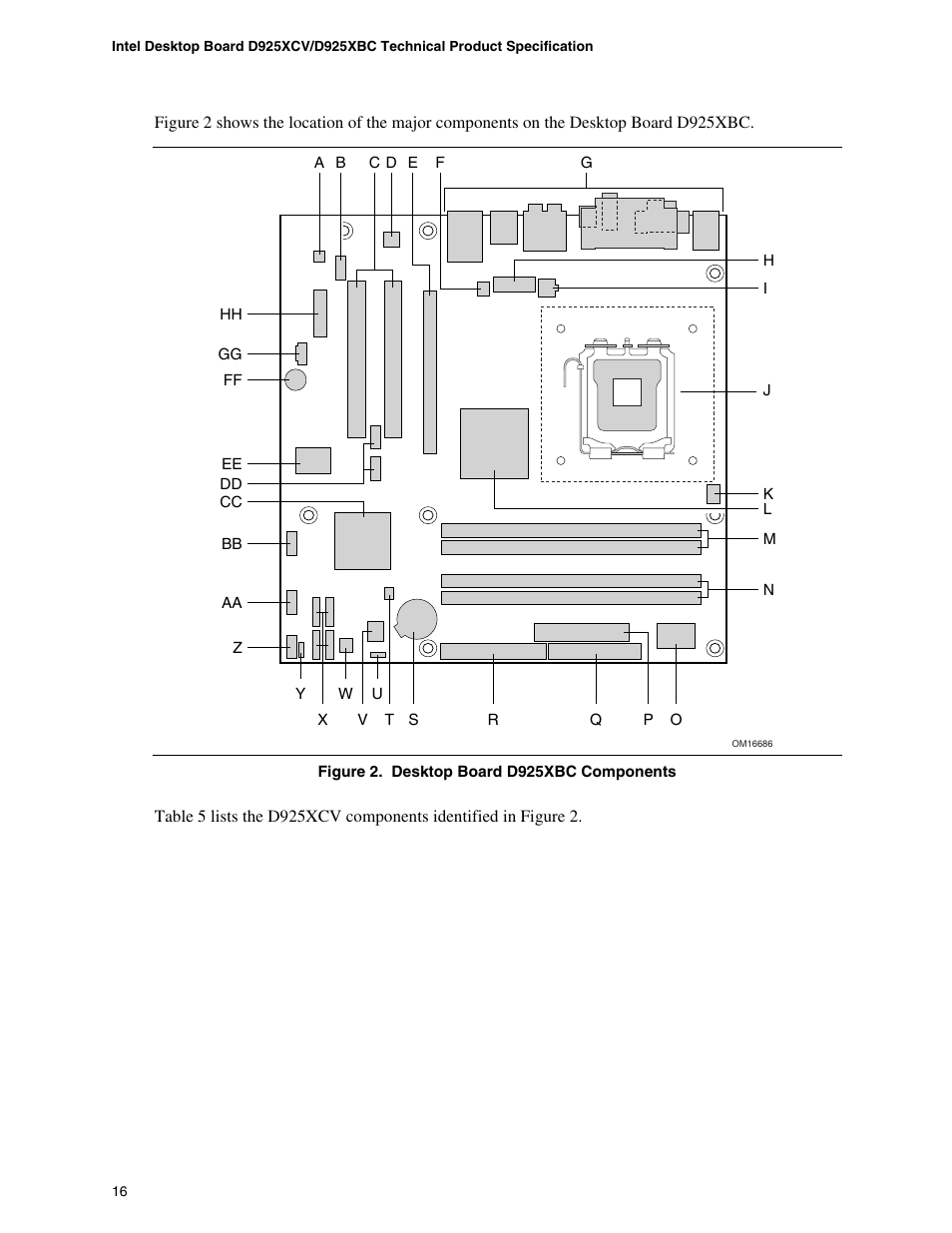 Intel DESKTOP BOARD D925XCV User Manual | Page 16 / 112