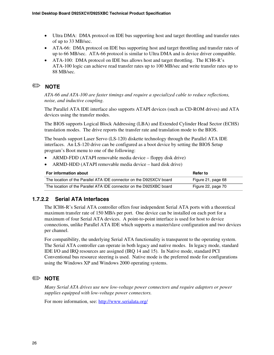 Intel DESKTOP BOARD D925XCV User Manual | Page 26 / 112